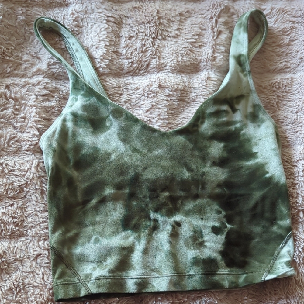 Lululemon Align Tank (Green Tie-Dye, Size 2)